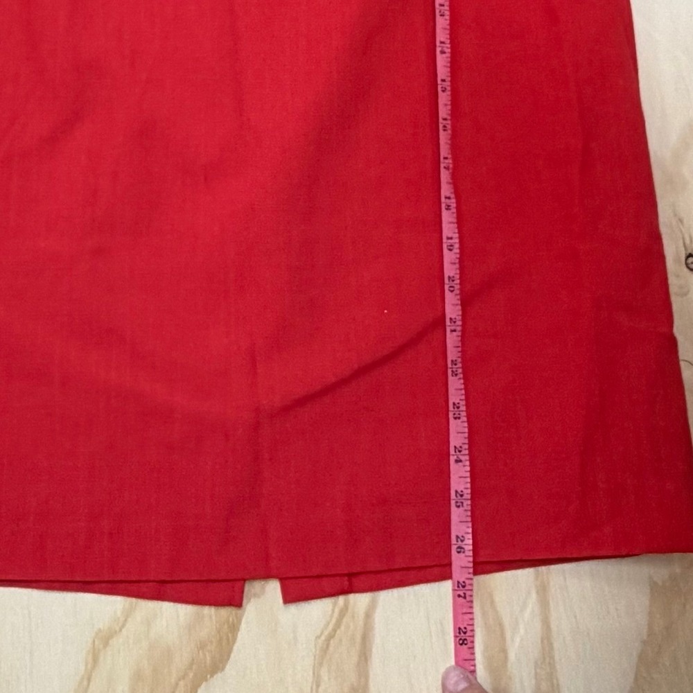 Sag Harbor Red Skirt Suit Set Vintage Blazer & Skirt 12 Vintage Academia - Picture 13 of 14